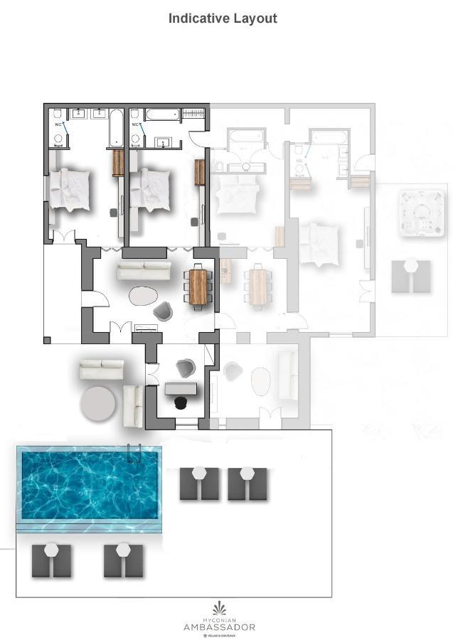 Myconian Ambassador Relais & Chateaux Platys Gialos  Eksteriør billede